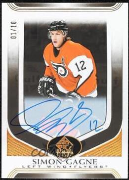 Simon Gagne [Black Autograph] #252
