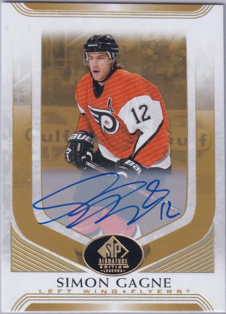 Simon Gagne [Gold Spectrum Autograph] #252