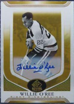 Willie O'Ree [Black Autograph] #142