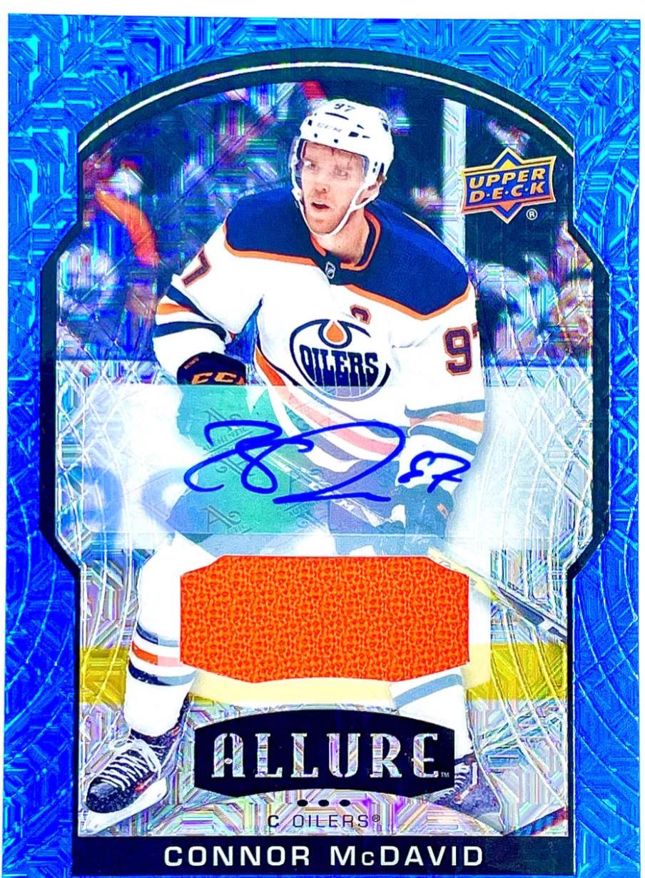 Connor McDavid [Blue Line Autograph Jersey] #50