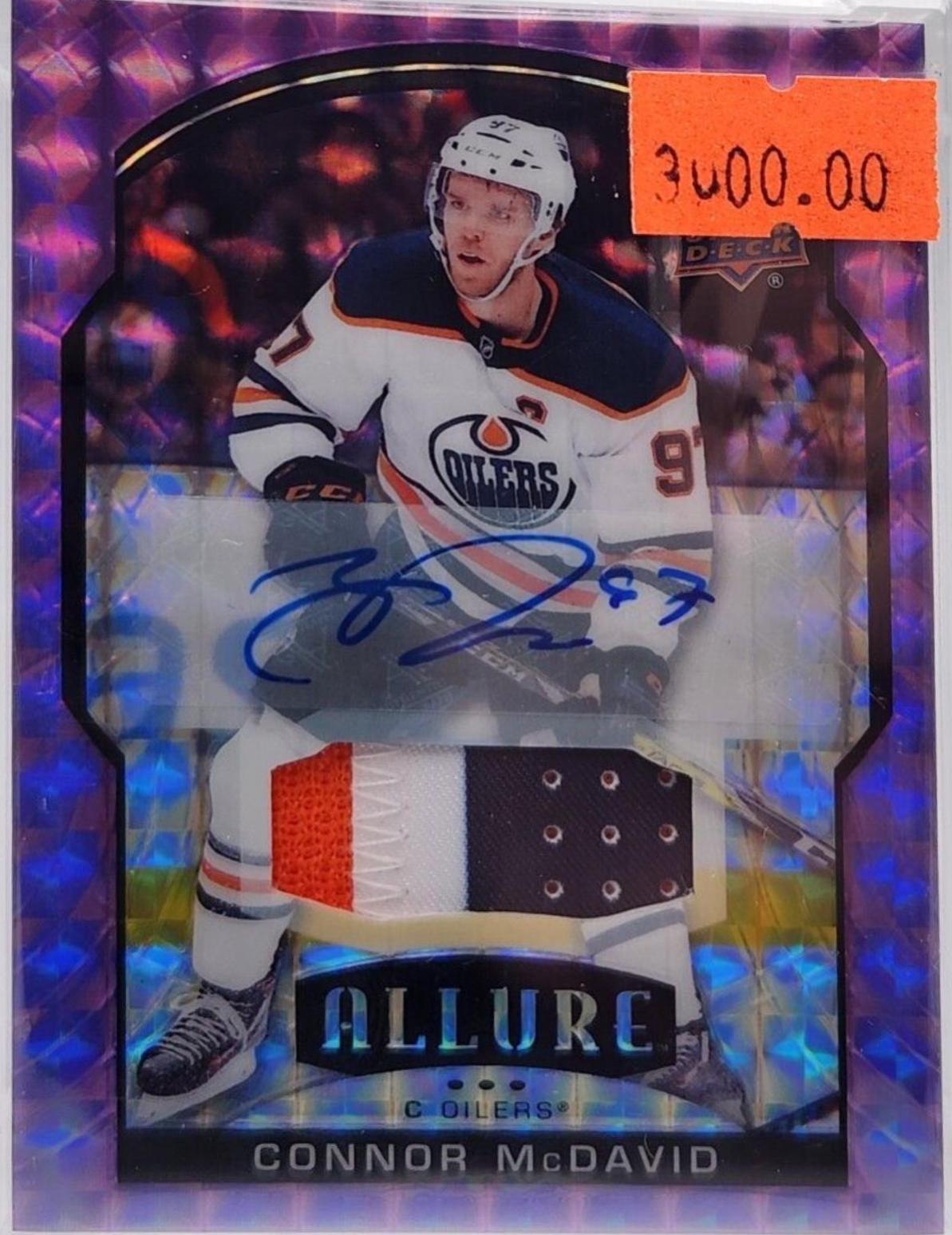 Connor McDavid [Purple Diamond Autograph Patch] #50