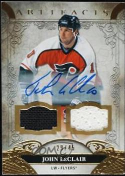 John LeClair [Autograph Material Gold] #157