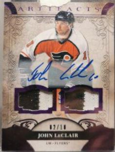 John LeClair [Autograph Material Purple] #157