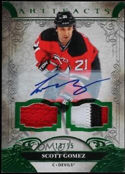 Scott Gomez [Autograph Material Emerald] #156