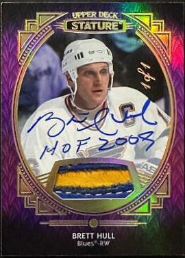 Brett Hull [Portrait Patch Autograph] #96