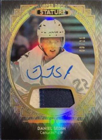 Daniel Sedin [Portrait Patch Autograph] #93