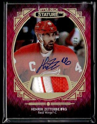 Henrik Zetterberg [Portrait Patch Red Autograph] #94