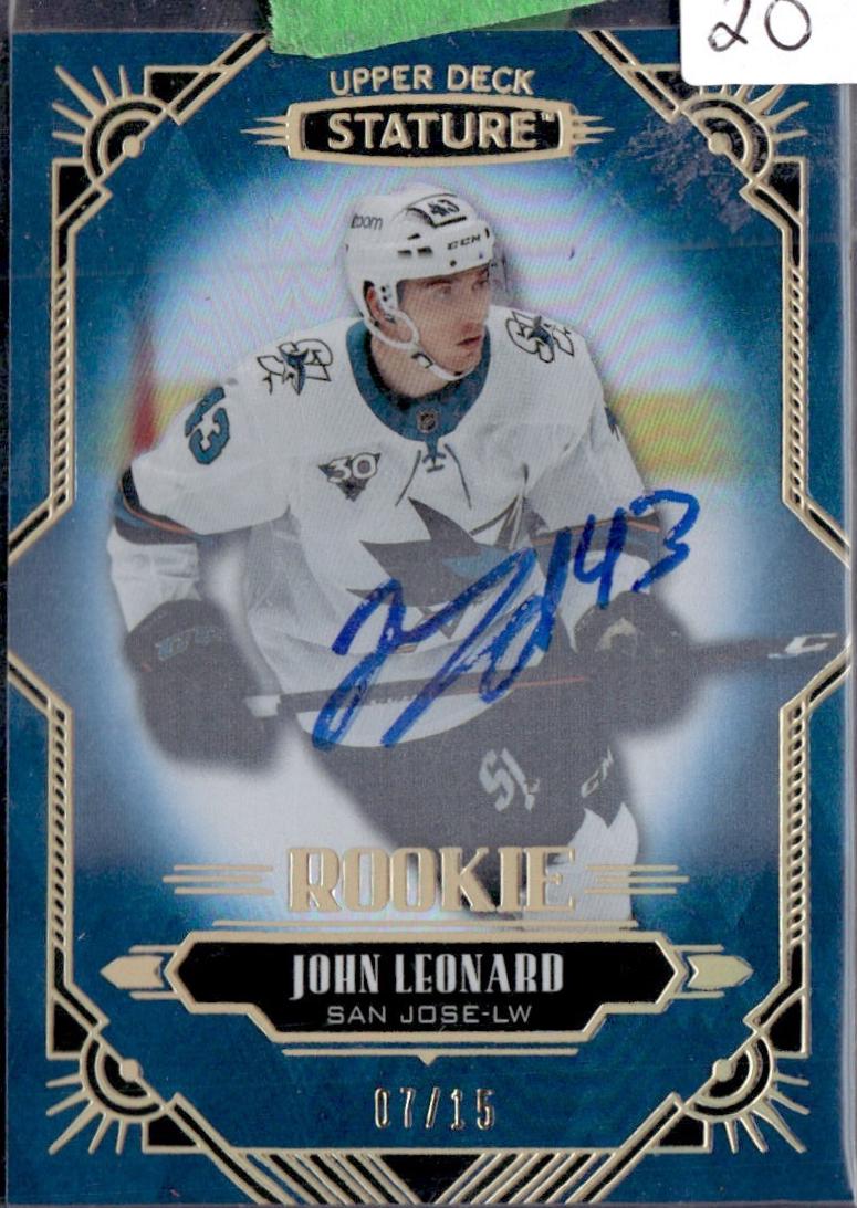 John Leonard [Blue Autograph] #128