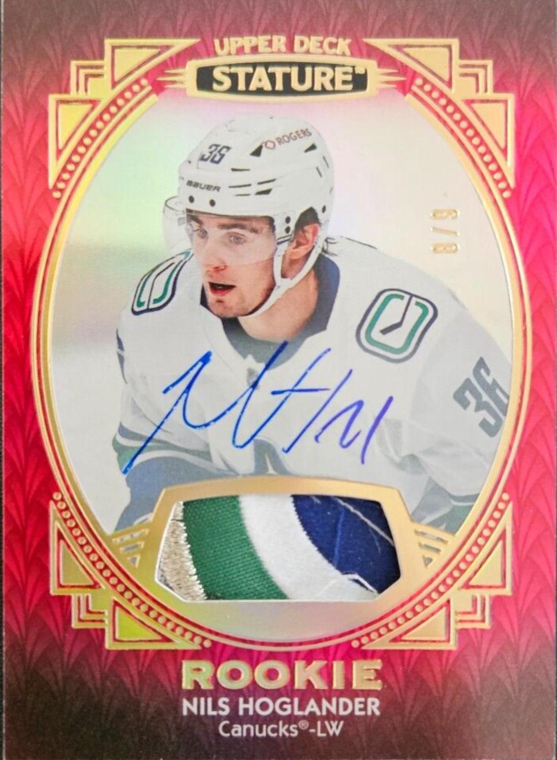 Nils Hoglander [Portrait Patch Red Autograph] #139