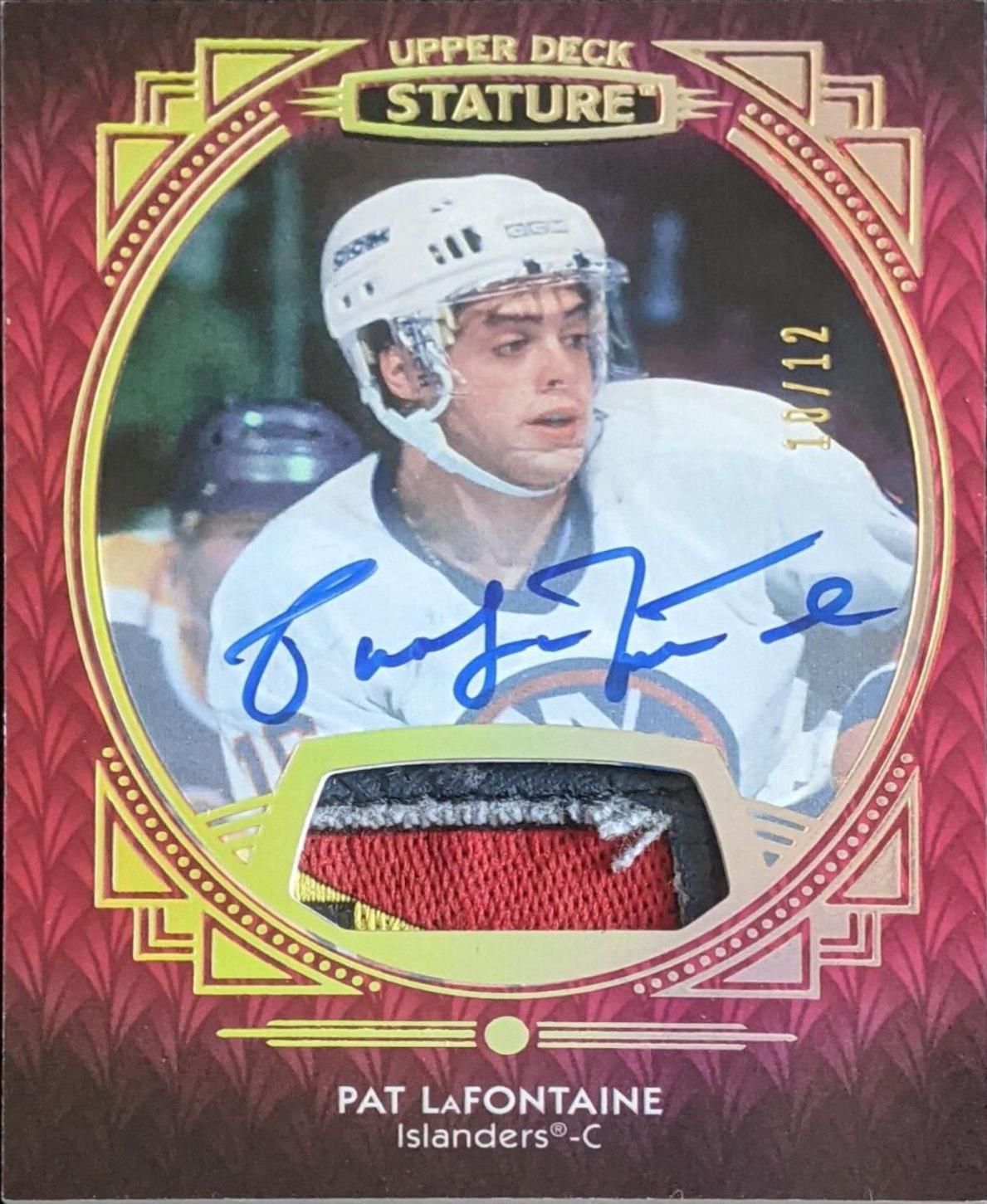 Pat LaFontaine [Portrait Patch Red Autograph] #77