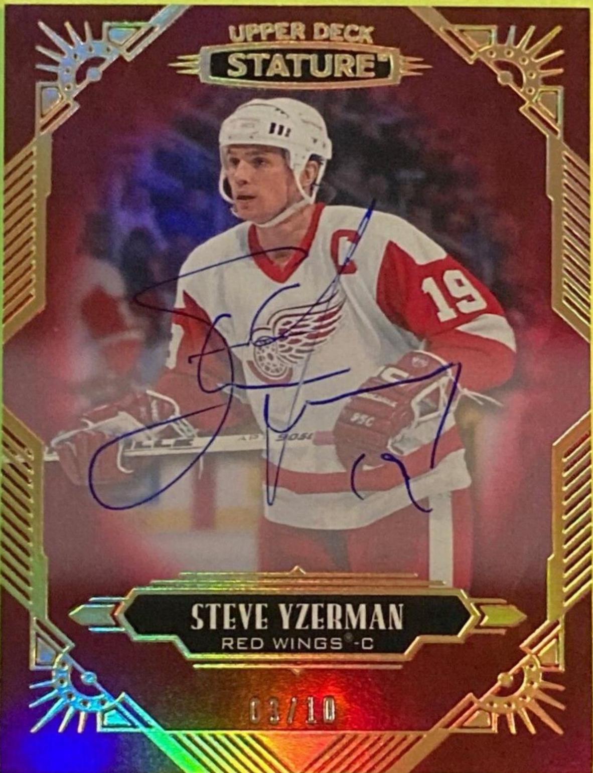 Steve Yzerman [Red Autograph] #98