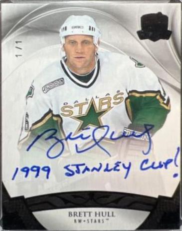 Brett Hull [Gold Spectrum Autograph] #95