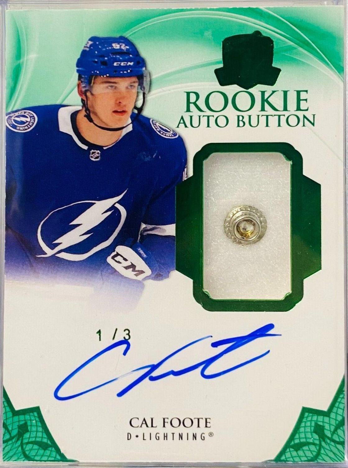 Cal Foote [Green Autograph Button] #162