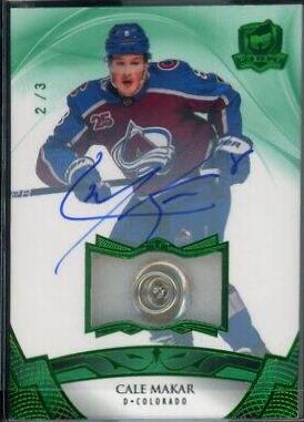 Cale Makar [Green Autograph Button] #48