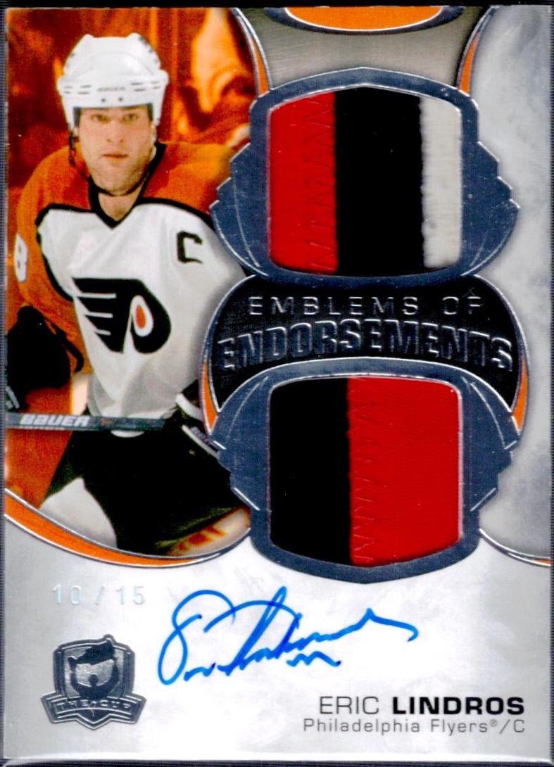Eric Lindros [Gold Autograph Patch] #2
