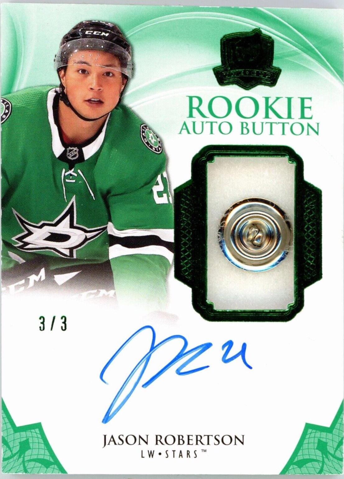 Jason Robertson [Green Autograph Button] #118