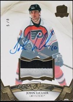 John LeClair [Gold Autograph Patch] #61