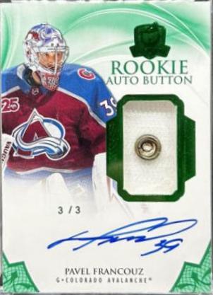 Pavel Francouz [Green Autograph Button] #152