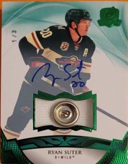 Ryan Suter [Green Autograph Button] #13