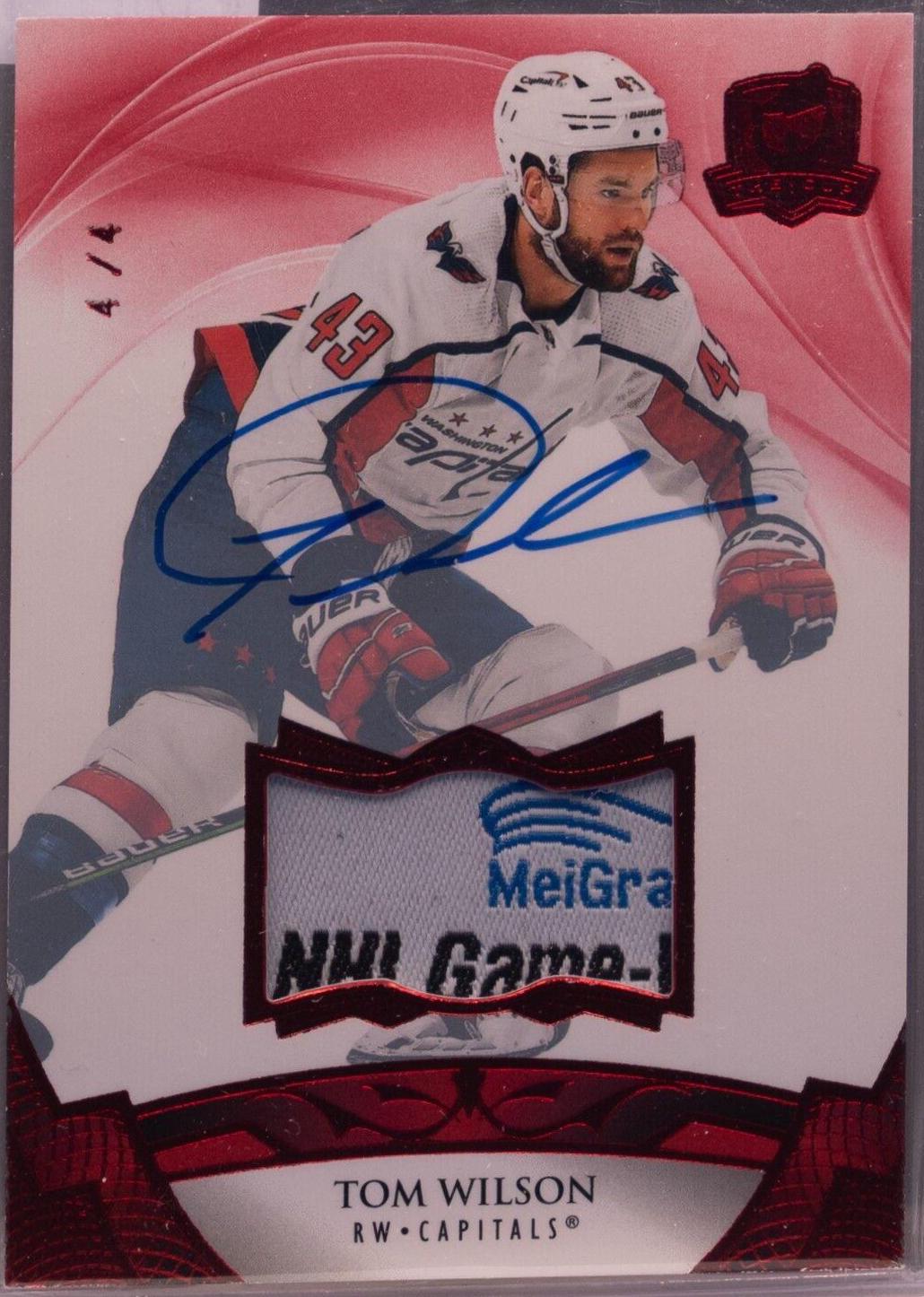 Tom Wilson [Red Autograph Tag] #37