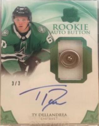 Ty Dellandrea [Green Autograph Button] #135