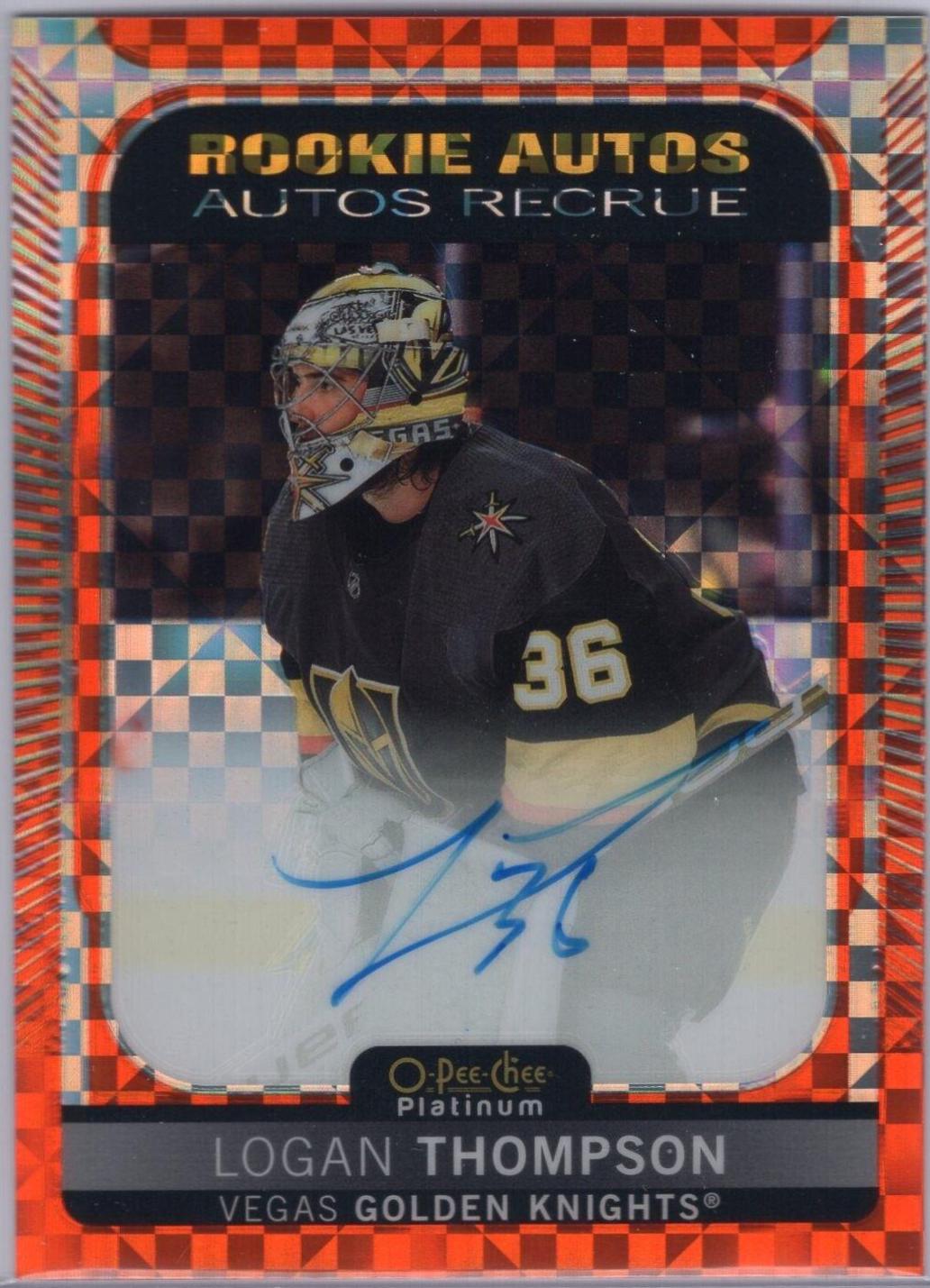 Logan Thompson [Orange Checkers] #R-LT