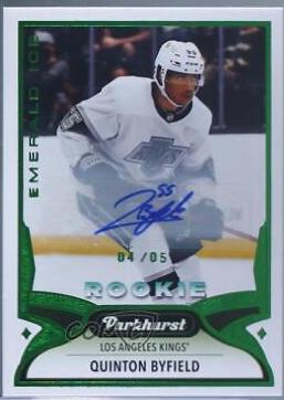 Quinton Byfield [Emerald Ice Autograph] #329