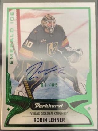 Robin Lehner [Emerald Ice Autograph] #236