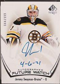 Jeremy Swayman [Inscribed Autograph] #103
