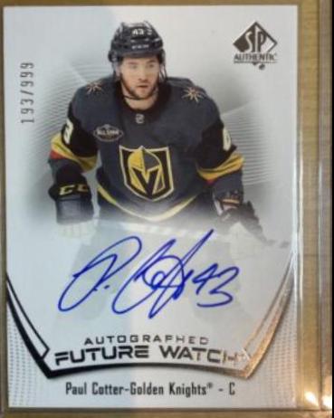 Paul Cotter [Autograph] #158