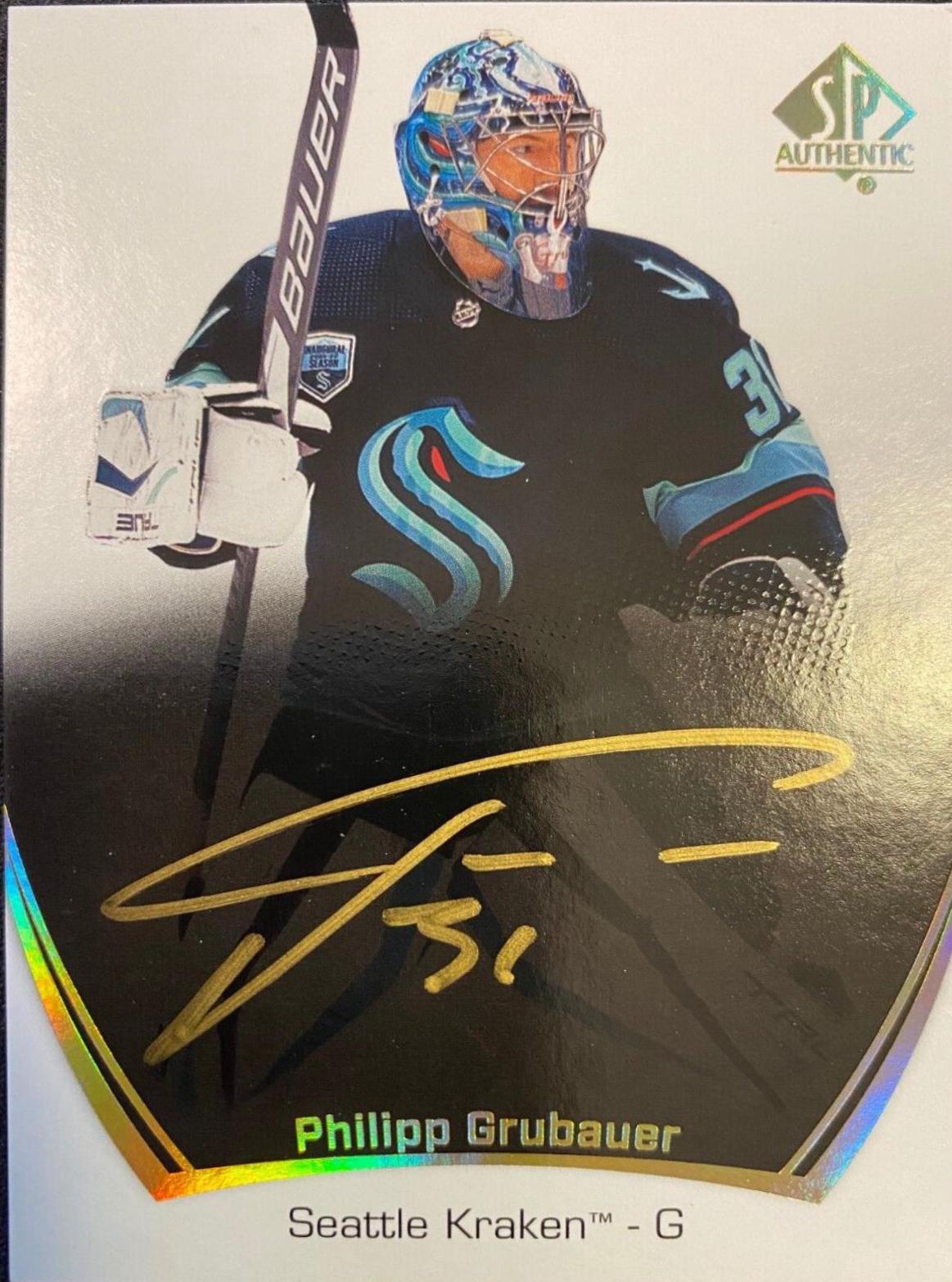 Philipp Grubauer [Limited Autograph Black Gold Ink] #93