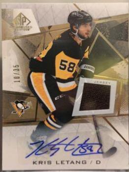 Kris Letang [Gold Autograph Jersey] #20