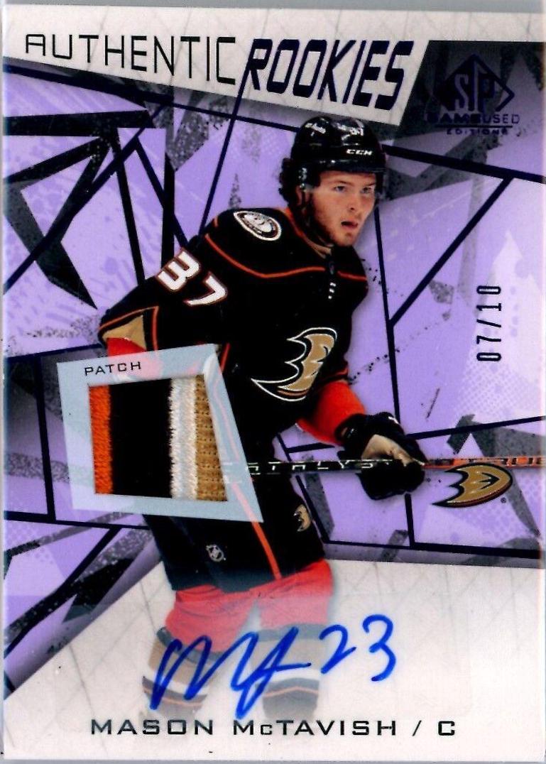 Mason McTavish [Purple Autograph Premium Memorabilia] #180