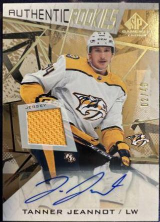 Tanner Jeannot [Gold Autograph Jersey] #122