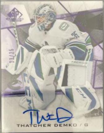 Thatcher Demko [Purple Autograph Premium Memorabilia] #33
