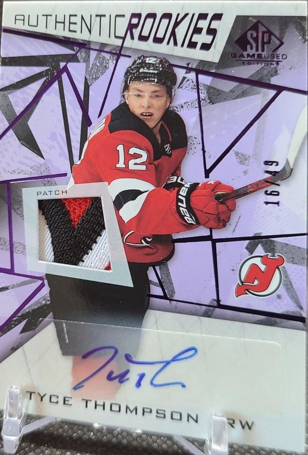Tyce Thompson [Purple Autograph Premium Memorabilia] #181