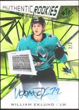 William Eklund [Green Autograph Tag] #190