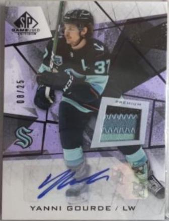 Yanni Gourde [Purple Autograph Premium Memorabilia] #77