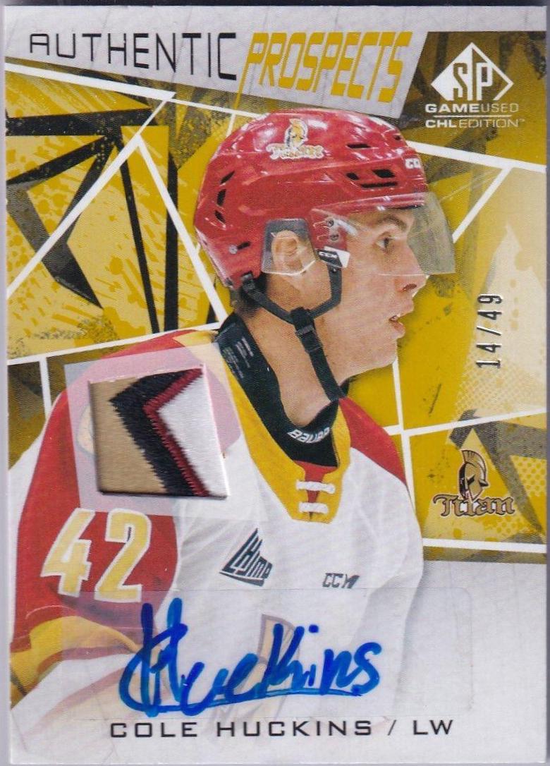 Cole Huckins [Gold Autograph Patch] #69