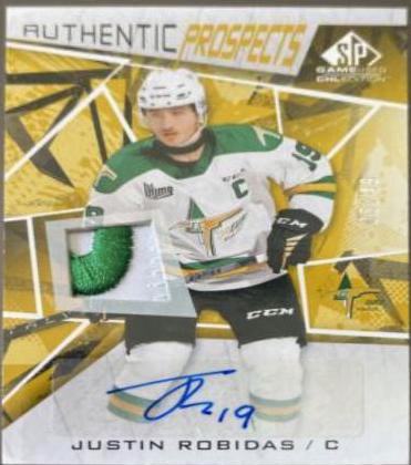 Justin Robidas [Gold Autograph Patch] #51
