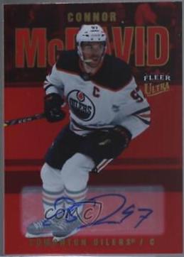 Connor McDavid [Red Foil Autograph] #100