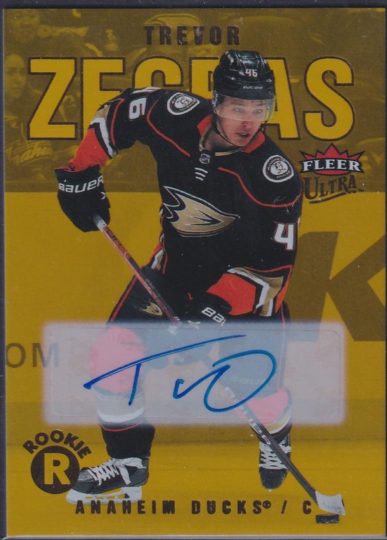 Trevor Zegras [Gold Foil Autograph] #232