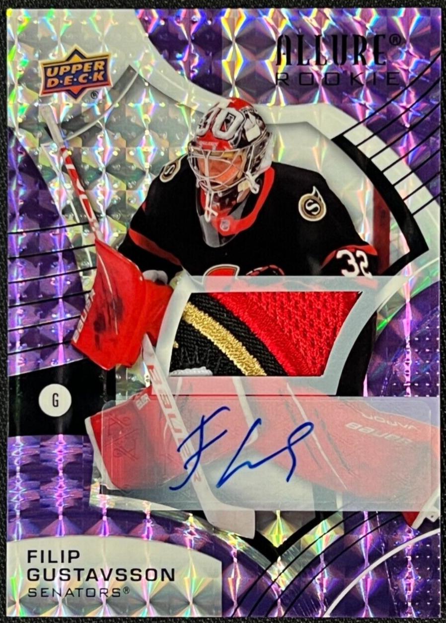 Filip Gustavsson [Purple Diamond Autograph Patch] #148