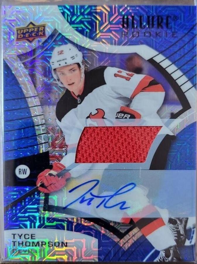 Tyce Thompson [Blue Line Autograph Jersey] #129