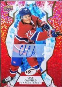 Cole Caufield [Red Autograph] #122
