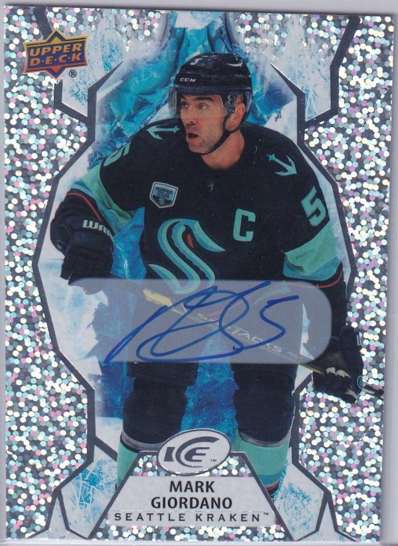 Mark Giordano [White Snowflake Autograph] #22