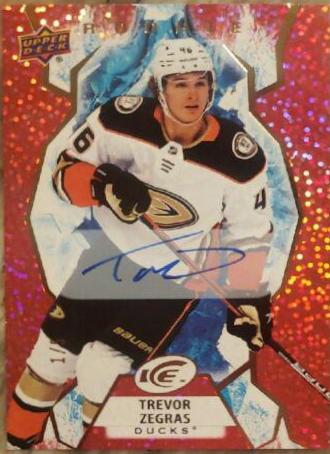 Trevor Zegras [Red Autograph] #123