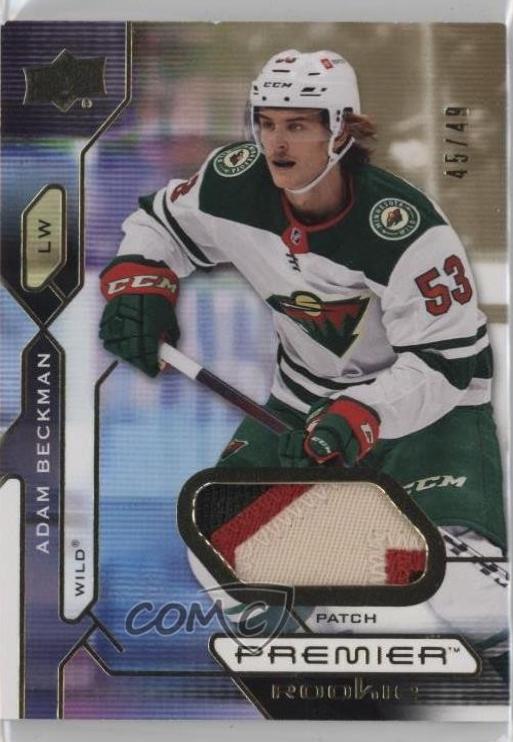Adam Beckman [Premium Memorabilia Patch Jersey] #141