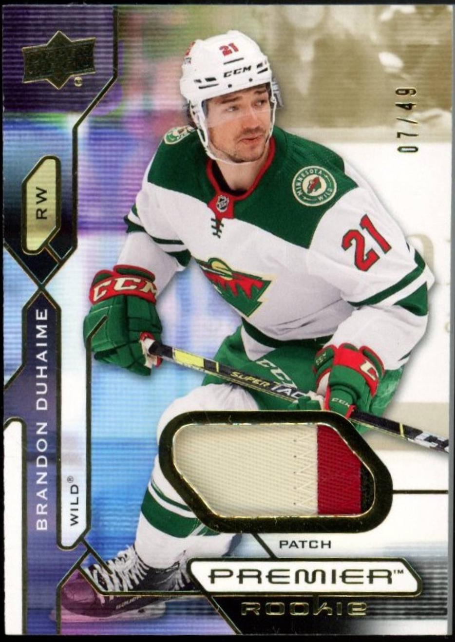 Brandon Duhaime [Premium Memorabilia Patch Jersey] #142