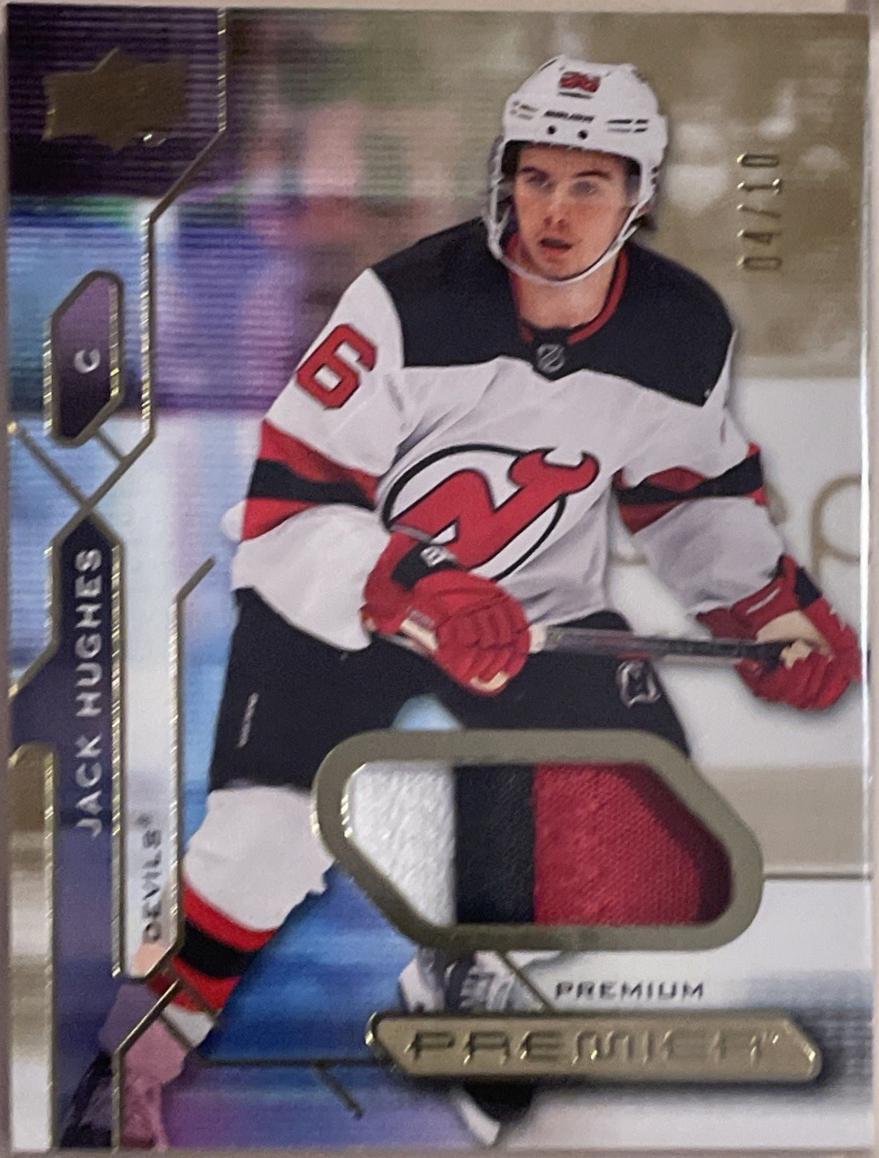 Jack Hughes [Premium Memorabilia Patch Jersey] #61